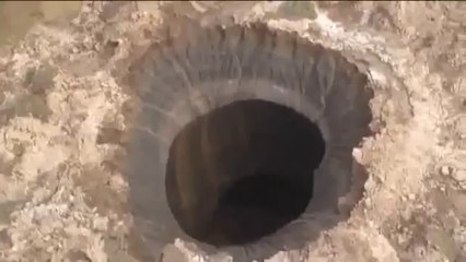 Large crater appears at the 'end of the world'