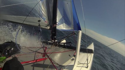 Traversée de la Manche en catamaran F18 - Juillet 2014
