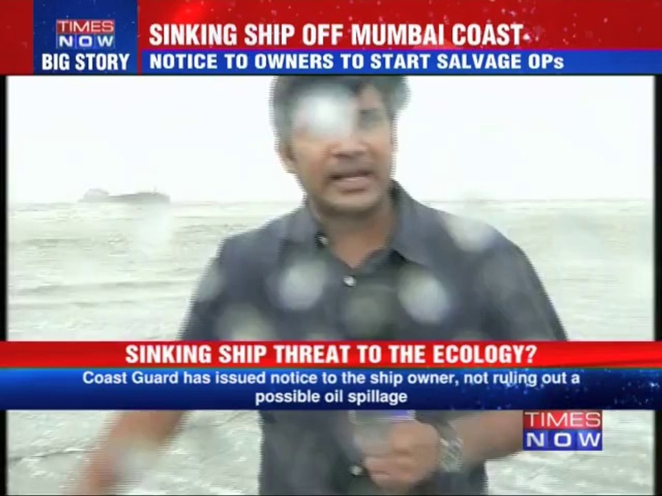 Sinking ship poses threat to ecology