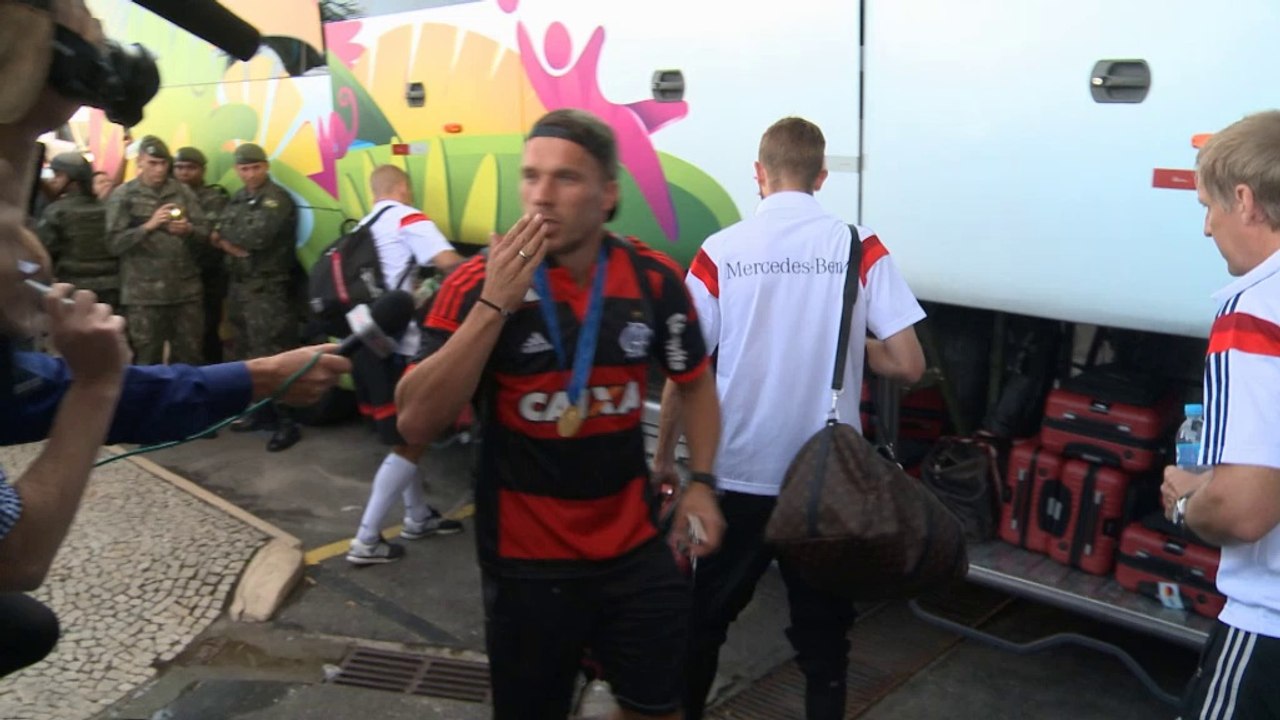 Podolski dziękuję Brazylijczykom za gościnę