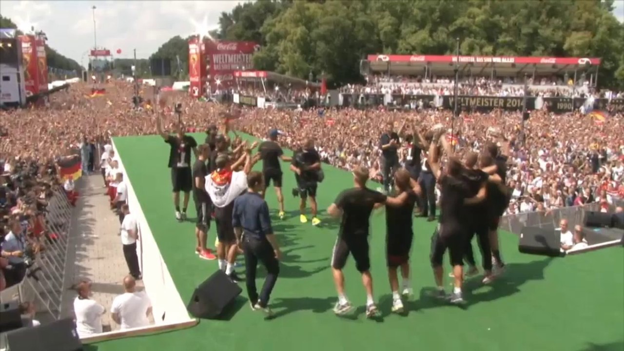 WM-Helden tanzen: 'So gehn' die Gauchos, ...'