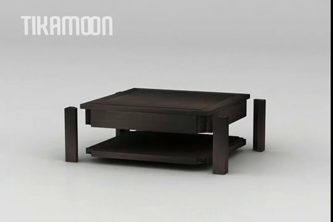 Table Basse en Acajou Massif Tikamoon