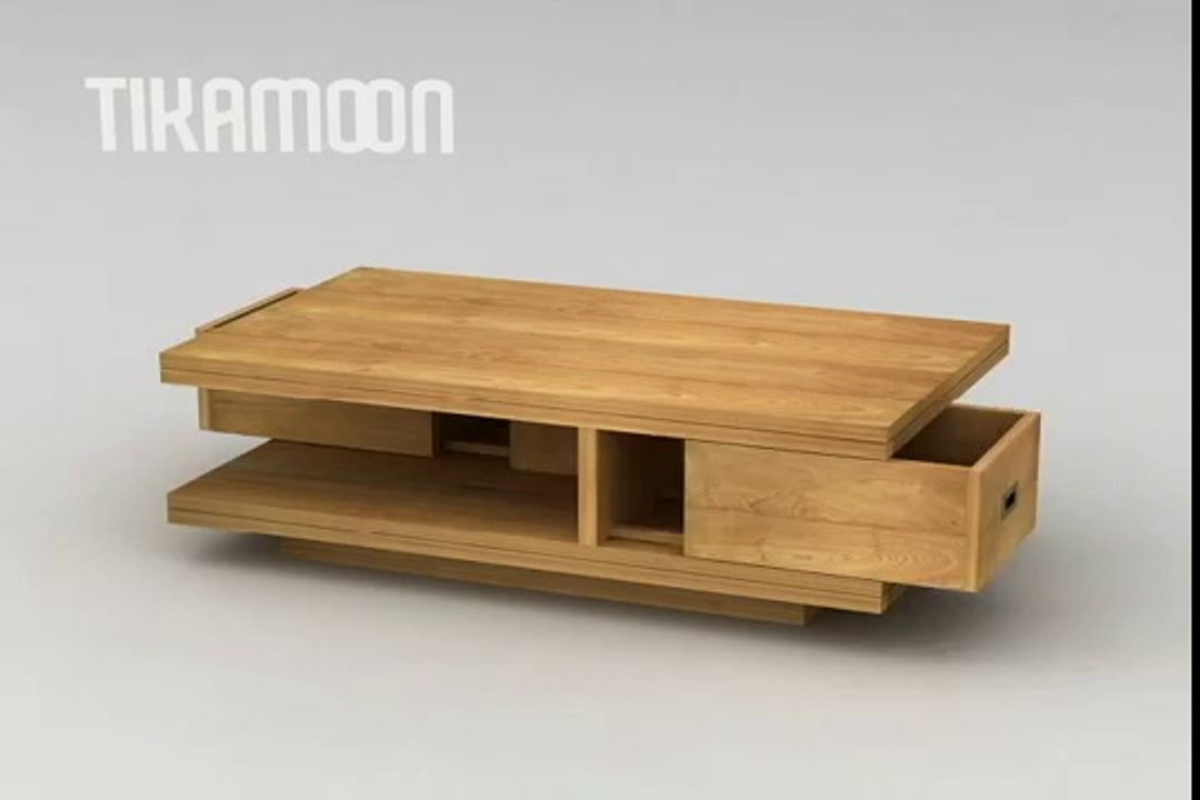 Table Basse avec Tiroirs Coffee Tek Tikamoon