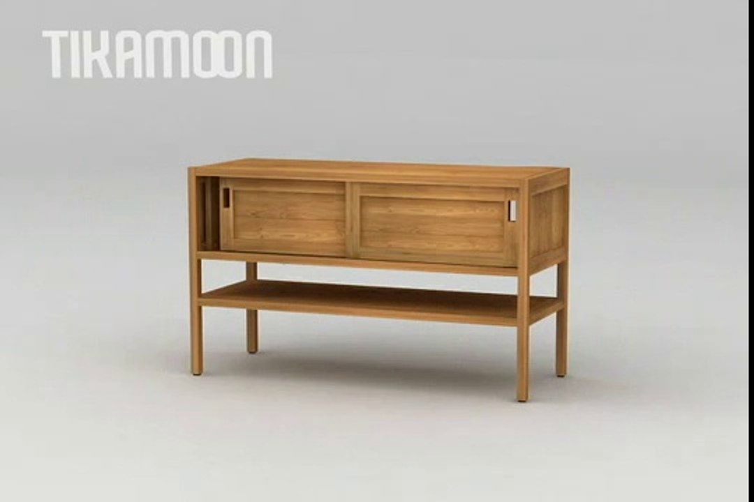 Meuble salle de bain en teck Arty Duo par Tikamoon