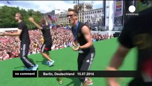 German football team celebrates World Cup victory