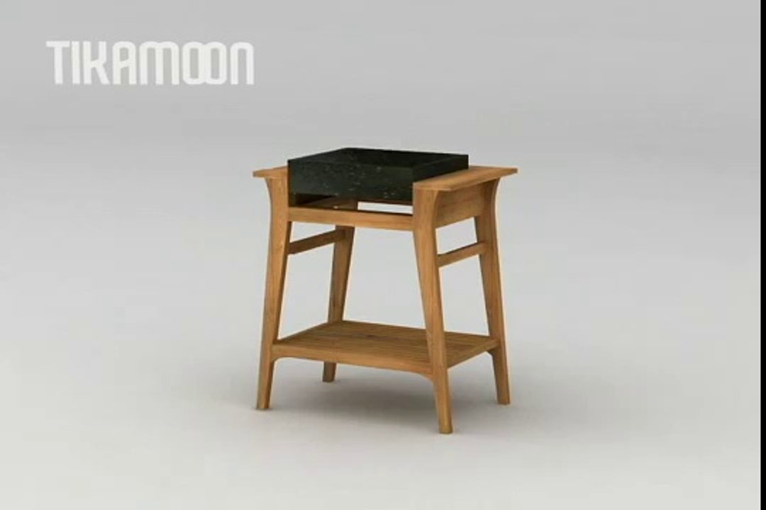 Tikamoon meuble salle de bain en teck Mya