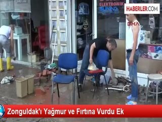 Zonguldak'ı Yağmur ve Fırtına Vurdu Ek