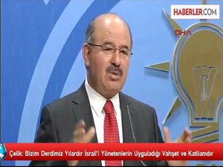 Çelik: Bizim Derdimiz Yılardır İsrail'i Yönetenlerin Uyguladığı Vahşet ve Katliamdır