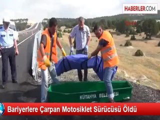 Bariyerlere Çarpan Motosiklet Sürücüsü Öldü