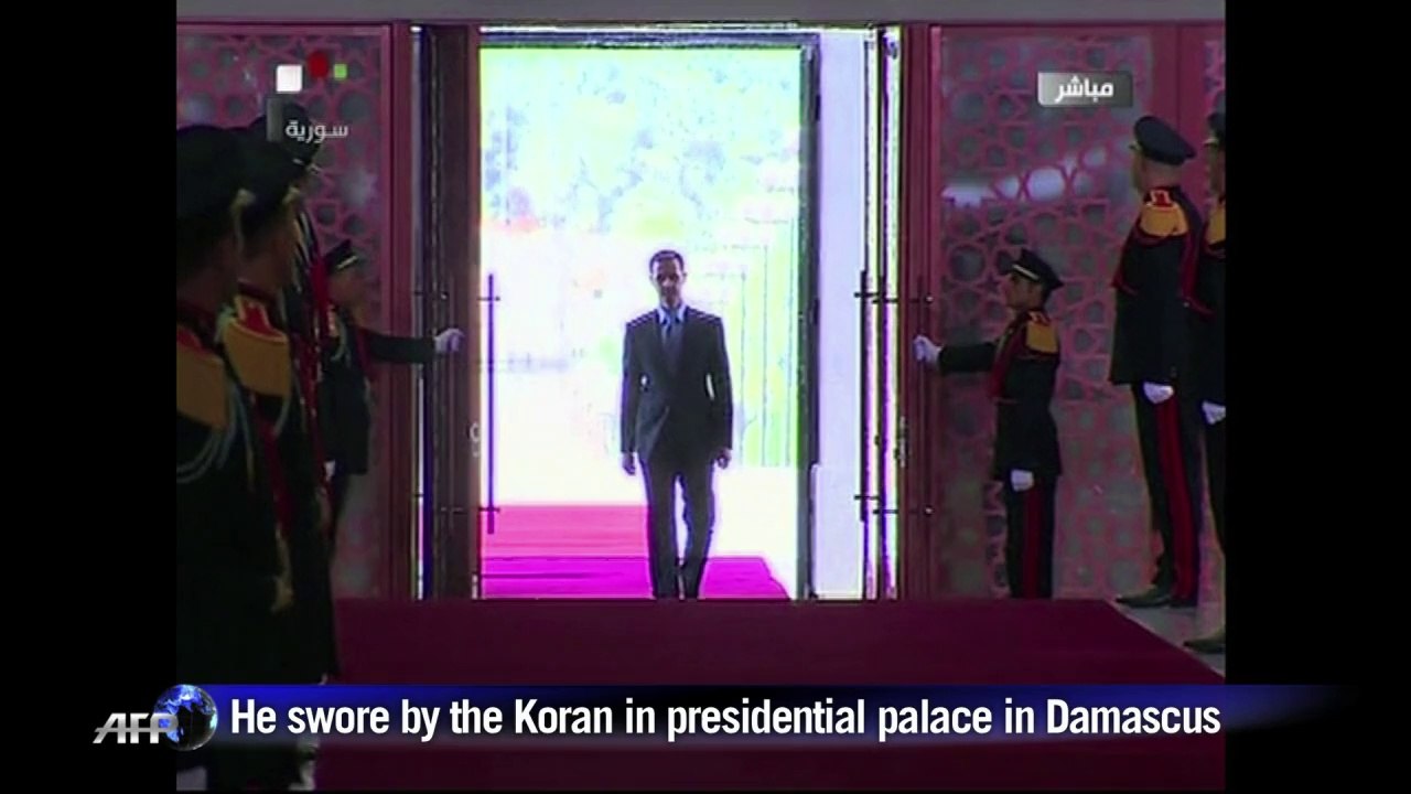 Syria's Assad is sworn in