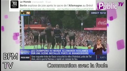 Public Zap : A voir :  L'Allemagne fête ses Champions du Monde ! Un titre qu'ils attendaient depuis 24 ans !
