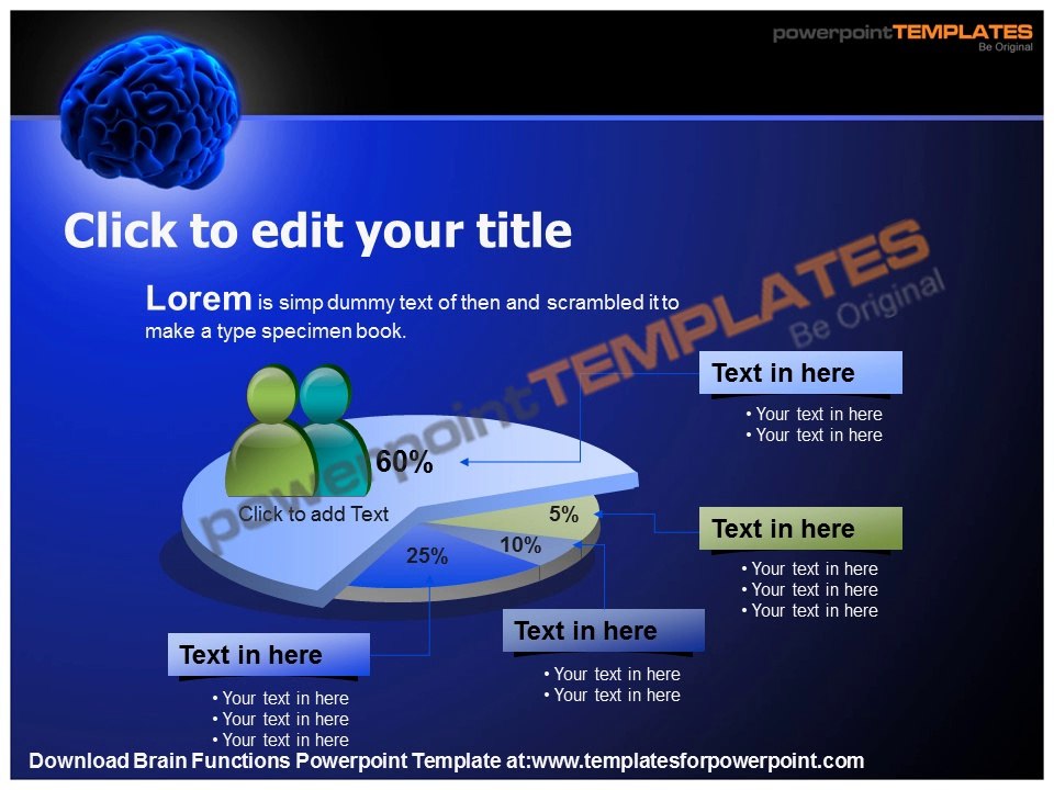 Brain Functions Powerpoint Template - templatesforpowerpoint.com/