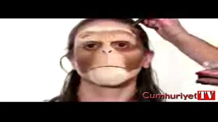 Dört dakikada maymuna döndü