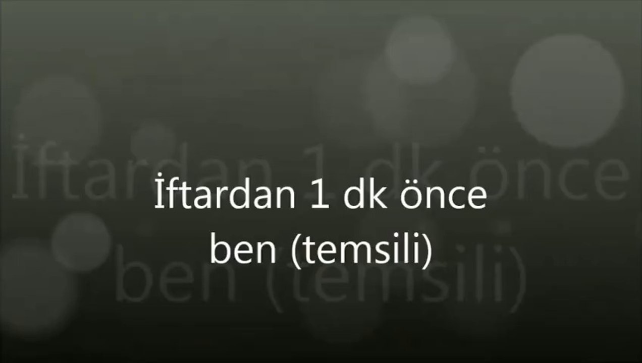 iftara dakikalar kala :)