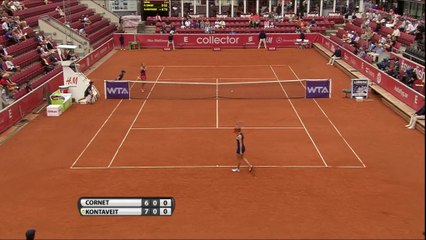 Bastad - Cornet no acierta en la red