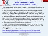 Global Web Analytics Market Forecasts & Analysis (2014 – 2019)