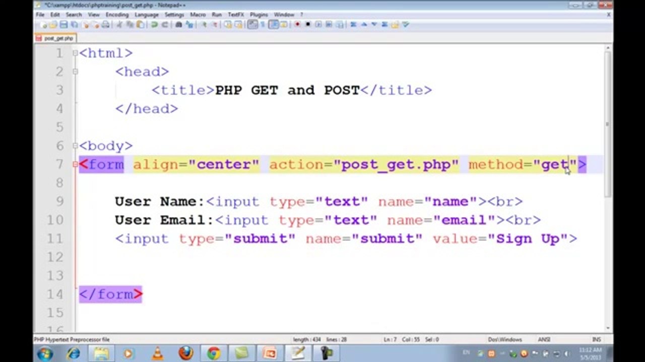 New PHP MySQL Tutorials in Urdu Hindi part 11 get & post methods  by ABDUL WALI khan