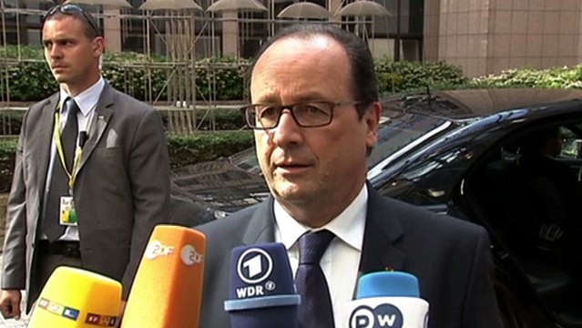 Déclaration du président de la République lors de son arrivée au Conseil européen