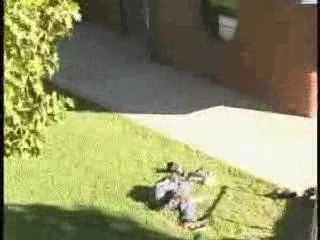 Jackass roller sur toit aïe