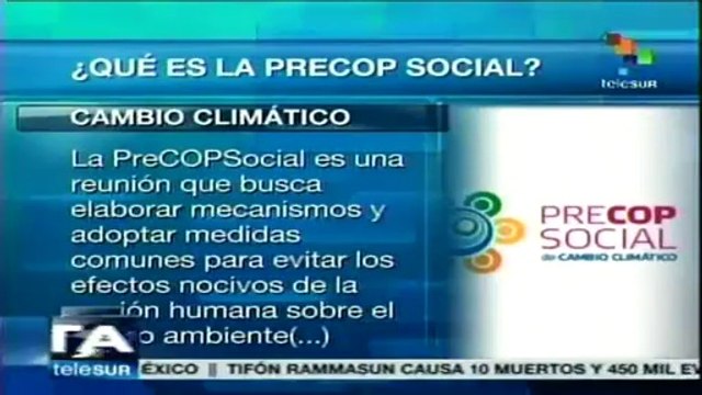 Pueblos deben encabezar la discusión sobre cambio climático: Rodríguez