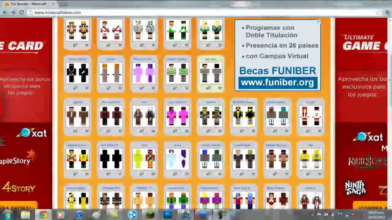 Loquendo [[TUTORIAL]] Cómo ponerle skins o vestir a tu personaje en Minecraft.