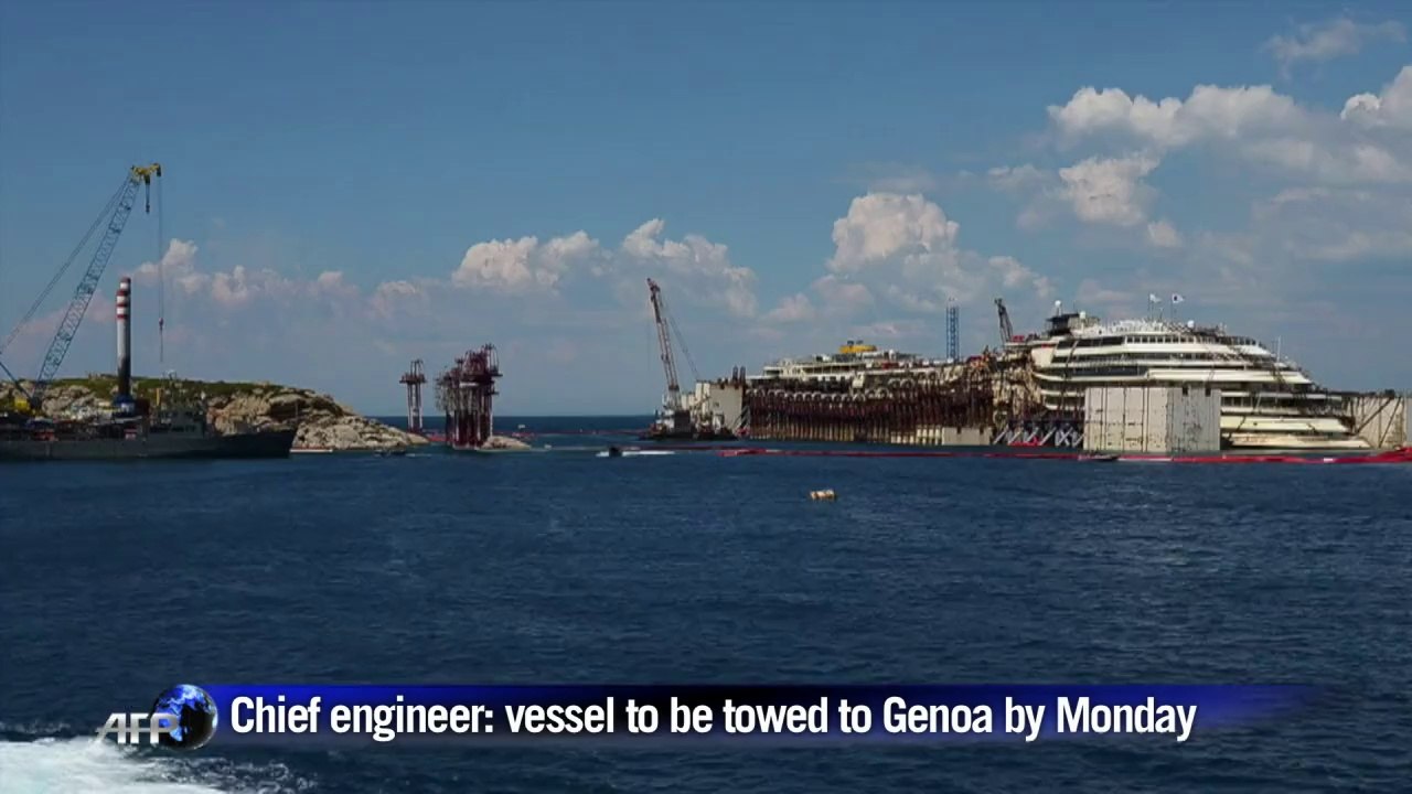 Operation to refloat Costa Concordia enters third day