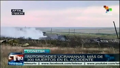 Ucrania confirma más de 300 muertos en accidente de Malaysia Airlines