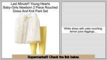 Reviews And Ratings Young Hearts Baby-Girls Newborn 2 Piece Rouched Dress And Knit Pant Set