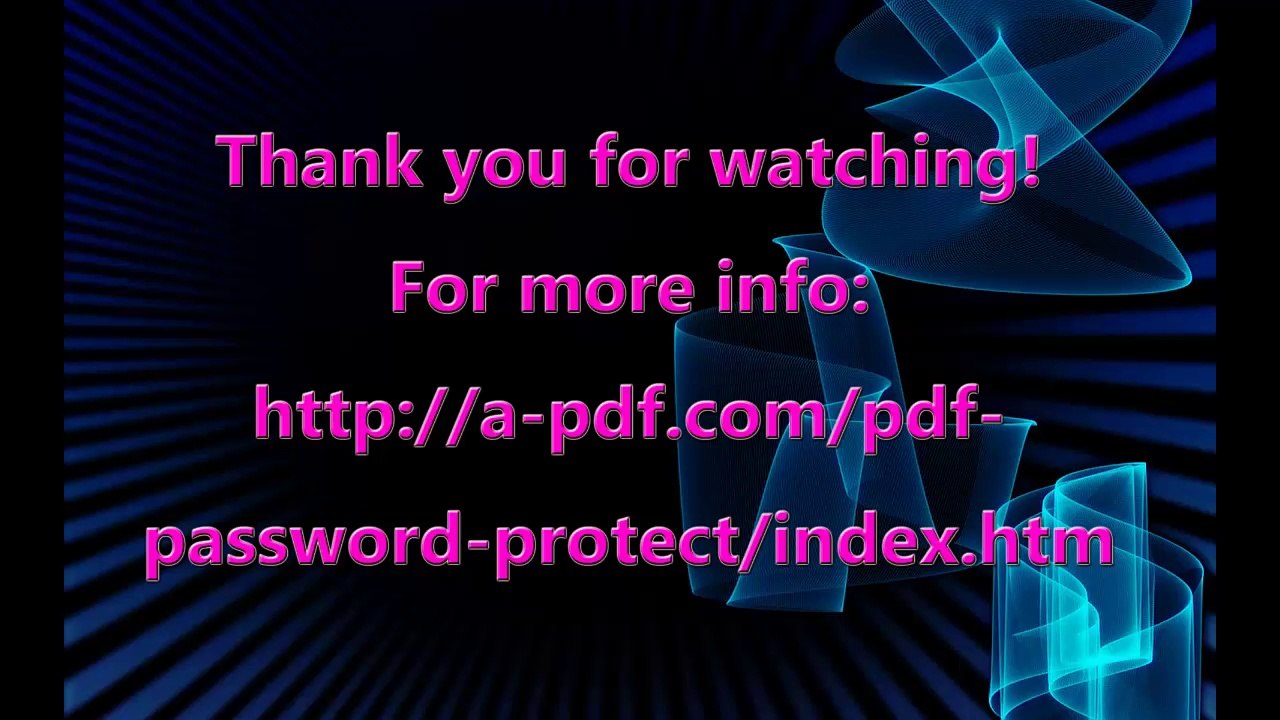 PDF Password Protect - Protect PDF Files with High Security Password