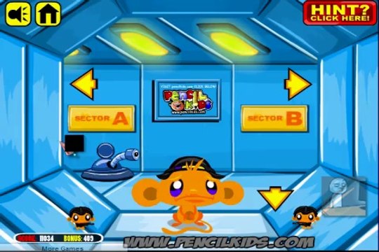 Monkey Go Happy Sci-Fi 2 Walkthrough