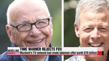 Time Warner rejects Fox takeover offer