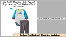Review Price Offspring - Baby Apparel Boys Newborn Truck Bodysuit/Pant Set With Hat