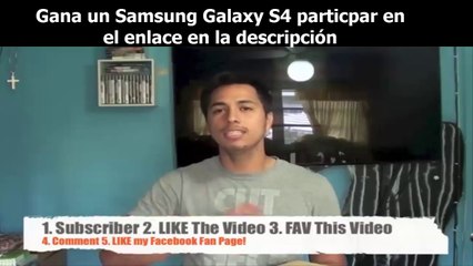 Oportunidad de ganar un Samsung Galaxy S4