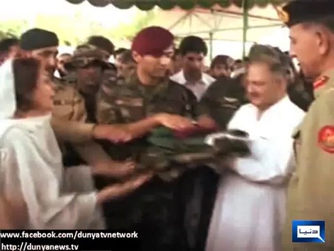 Captain Akash Rabbani martyred during Zarb-e-Azb laid to rest in Abbottabad