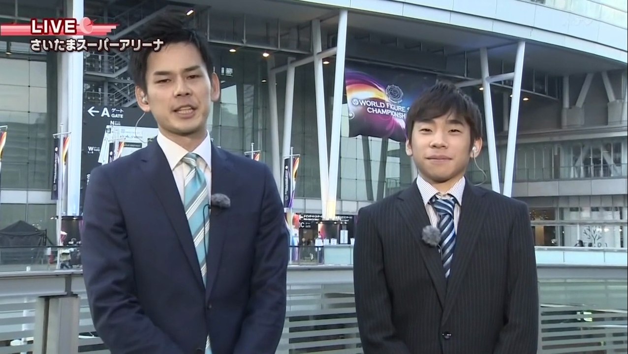 3/27　世界選手権　織田君会場前から中継　　（関西ローカル）