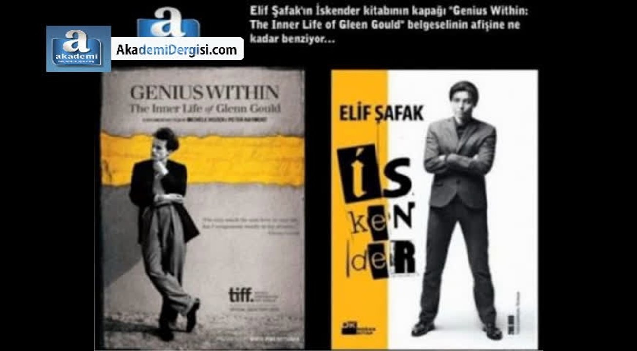 Elif Şafak'ın kitapları ve kitap kapakları intihal (aşırma) mi? İnci gibi dişler ve İskender...