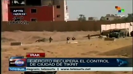 Ejército de Irak recupera el control de Tikrit