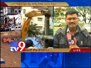 GHMC continues demolition of illegal constructions