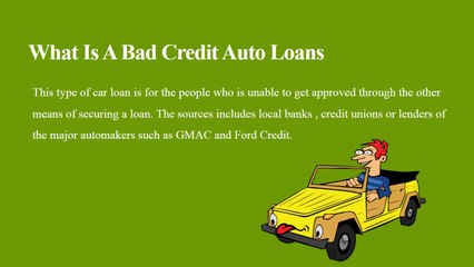 Bad Credit Auto Loans - Frequently Asked Question