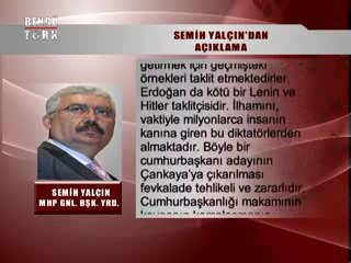 SÖZ UÇAR YAZI KALIR - SEMİH YALÇIN 17.07.2014