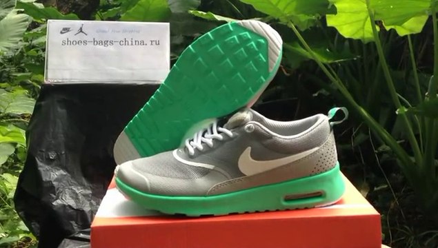BuyShoesClothing.ru: Low Price Nike Air Max Thea Print Woman Light Gray Green Shoes