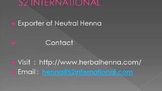 S2international : Neutral Henna Suppliers