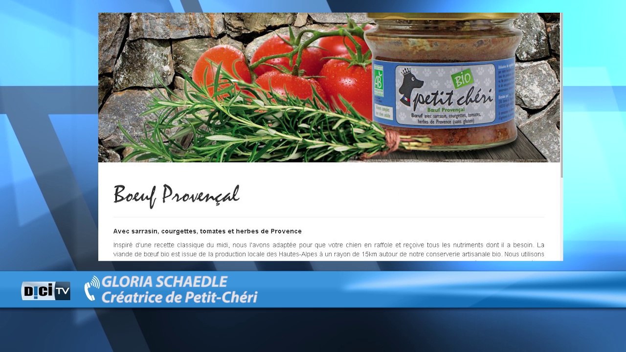 D!CI TV: un paté de luxe pour chien avec de la viande des Hautes-Alpes