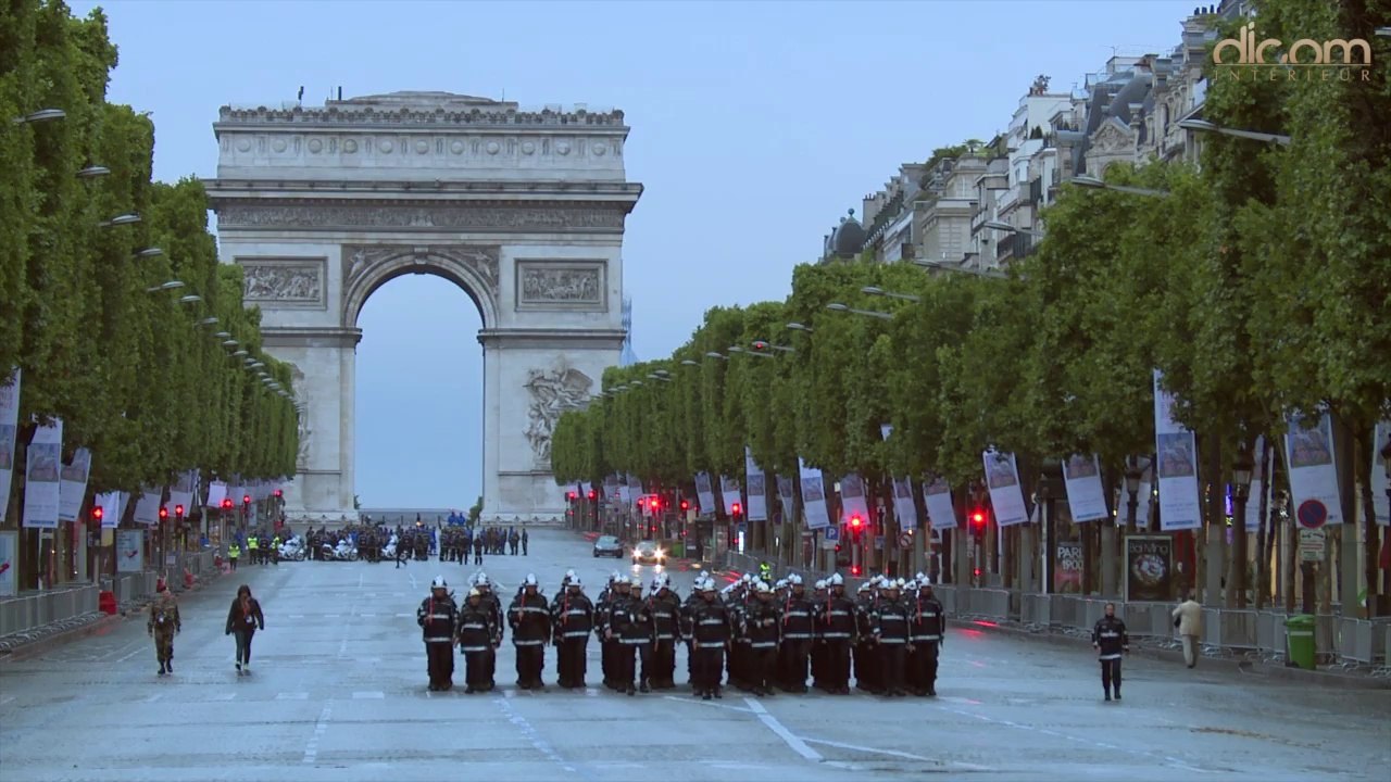 Répétition du défilé du 14 juillet 2014 sur les Champs Elysées
