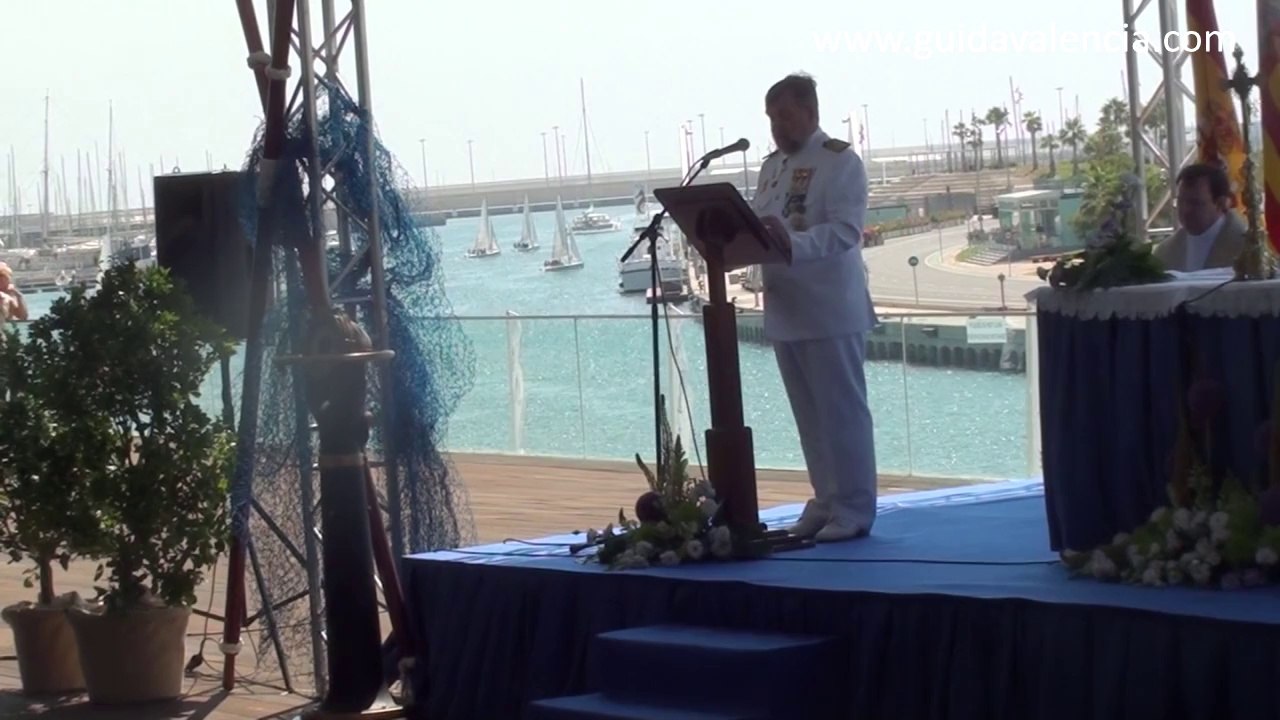 Festividad de la Virgen del Carmen - Comandante Naval Bartolomé Cánovas - Valencia 16 07 2014
