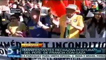 Franceses se solidarizan con Palestina y censuran a Hollande