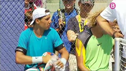 Rafael Nadal started his preparation for the US Open Series 2014