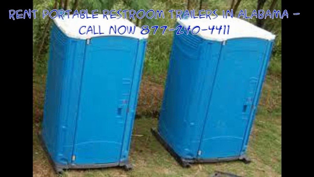 Rent Portable Restroom Trailers in Alabama