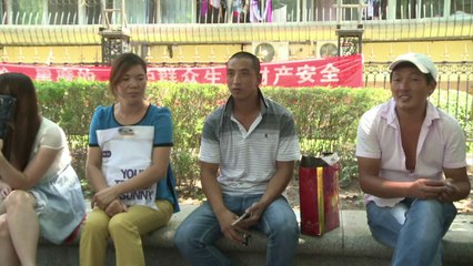 Crianças protestam na China