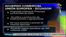 Acuerdo Ecuador-UE no reducirá acceso a fármacos ni encarecerá insumos